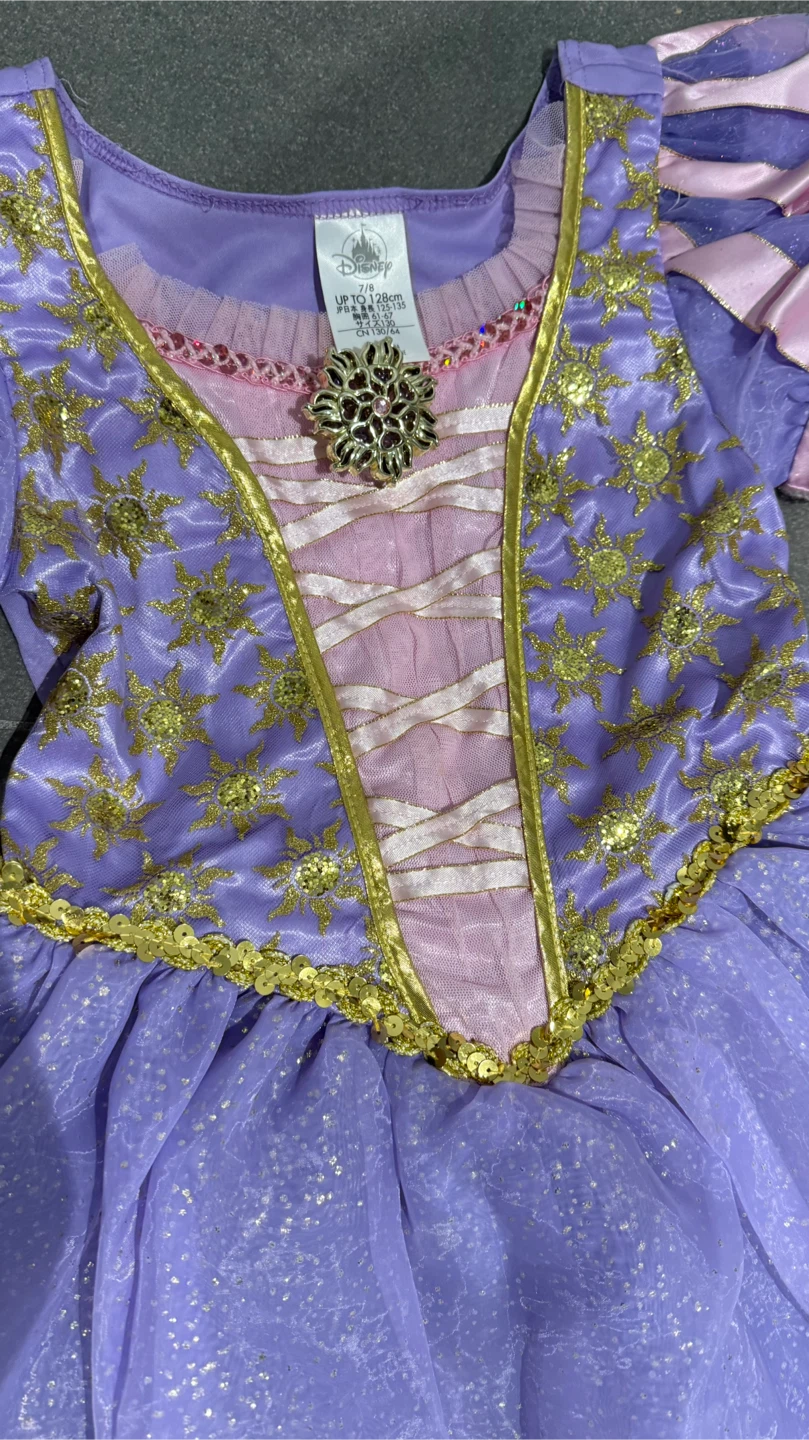 Halloween Costume Disney Store Rapunzel Dress - Size 7/8 - photo 4