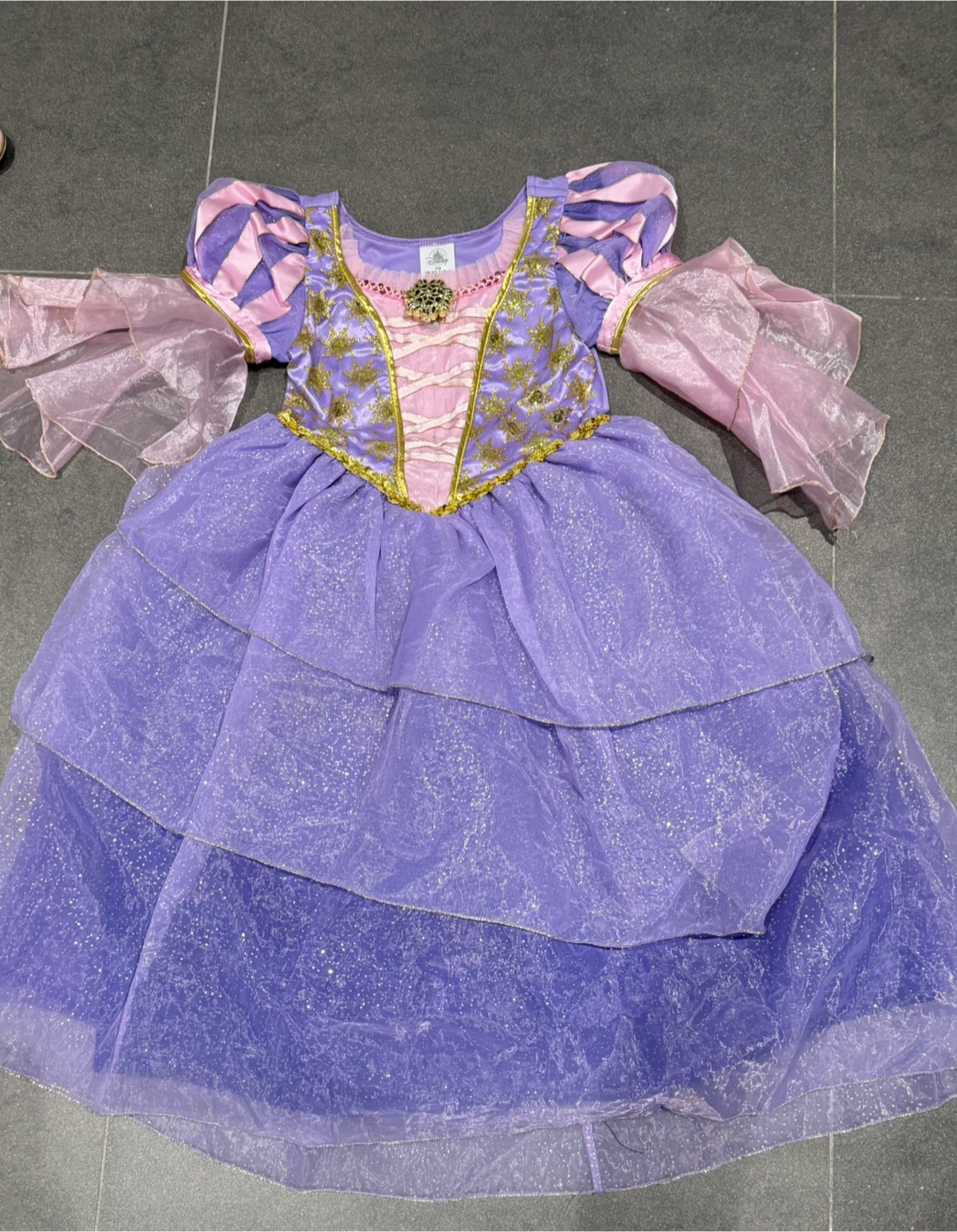 Halloween Costume Disney Store Rapunzel Dress - Size 7/8