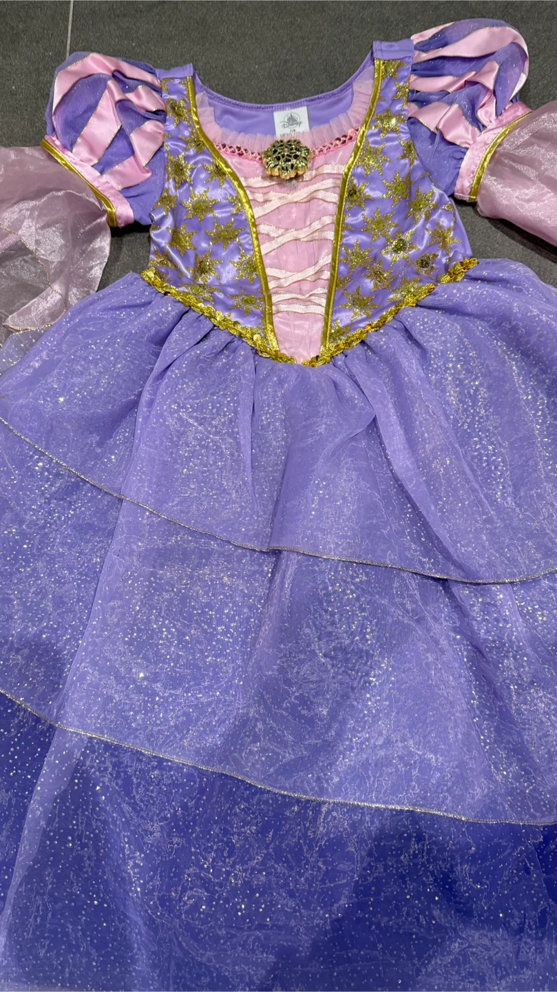 Halloween Costume Disney Store Rapunzel Dress - Size 7/8 - photo 2