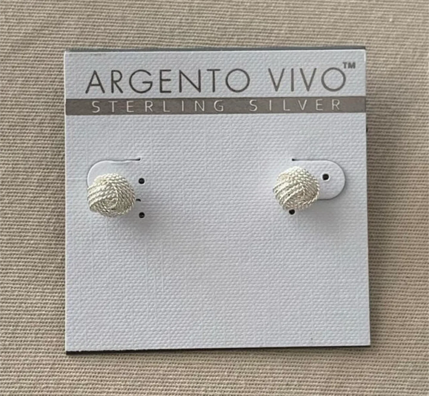Argento Vivo Sterling Silver Knot Earrings