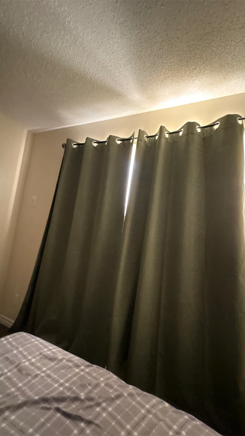 Olive Green Blackout Curtains - photo 2
