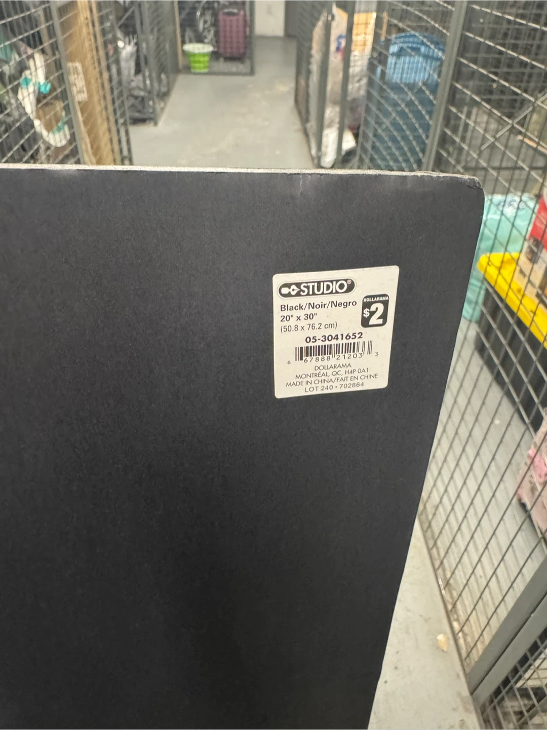 18 pieces of 20”x30” Black Foam Board for $5 - photo 2