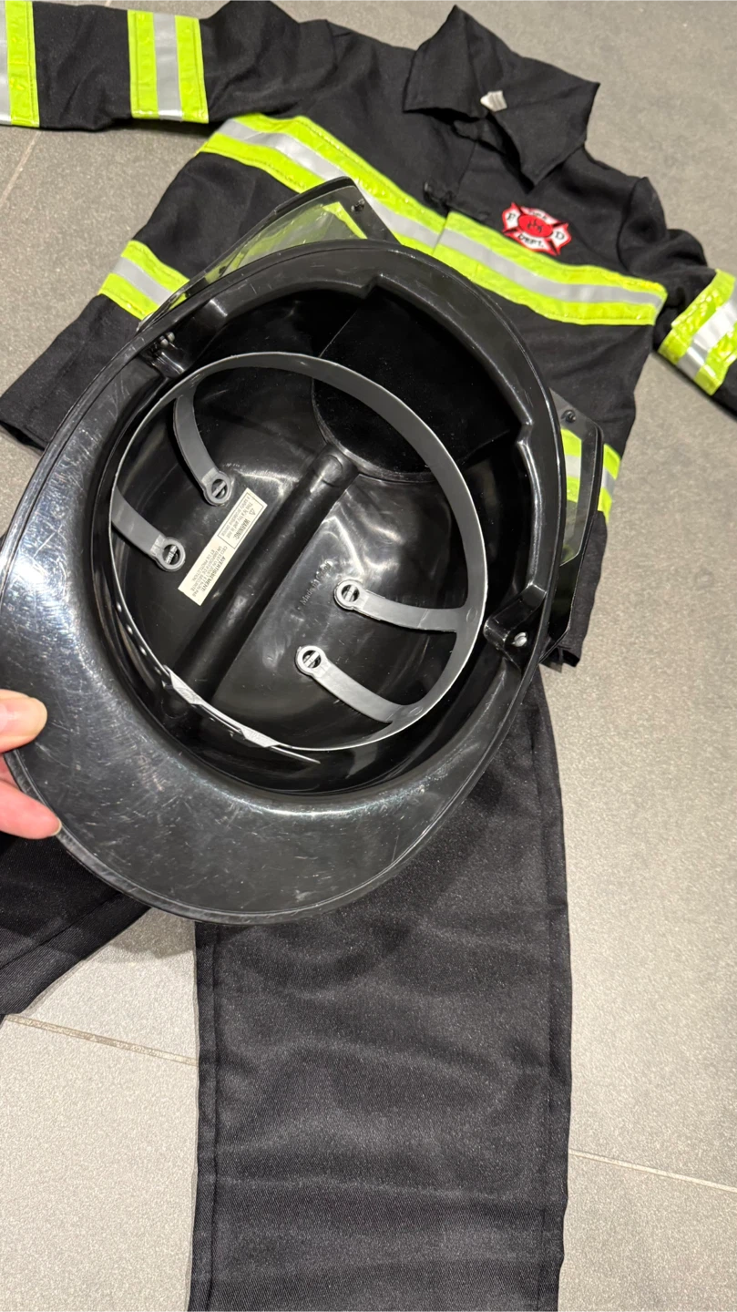 Halloween Firefighter Costume with Helmet - photo 4