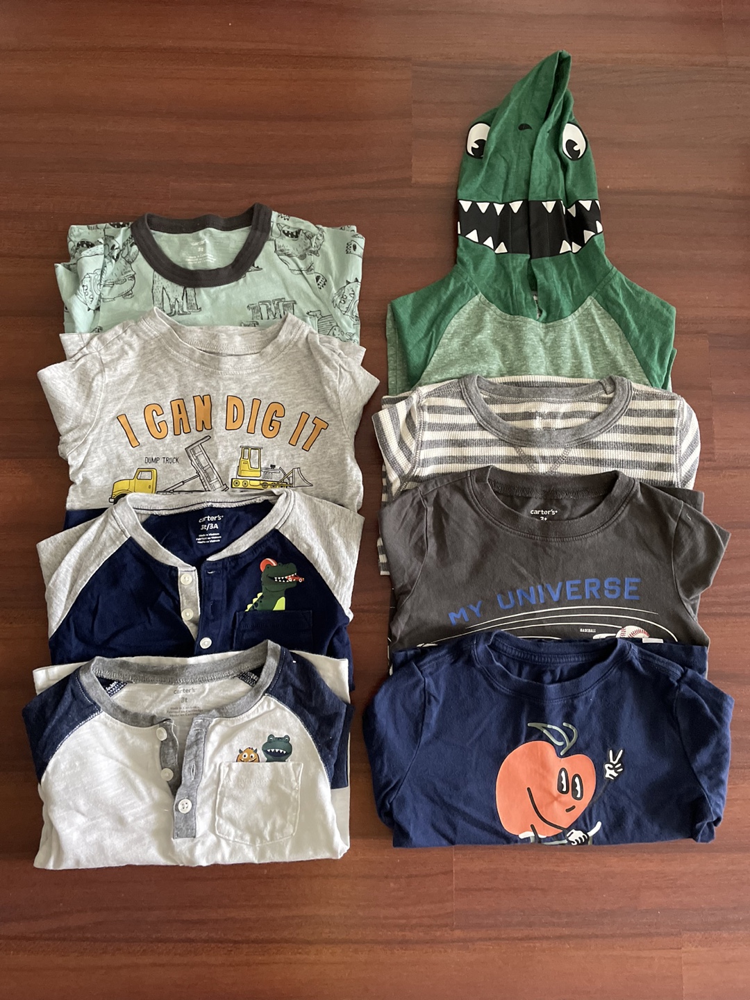 Carter's 3T Toddler Long sleeve Bundle