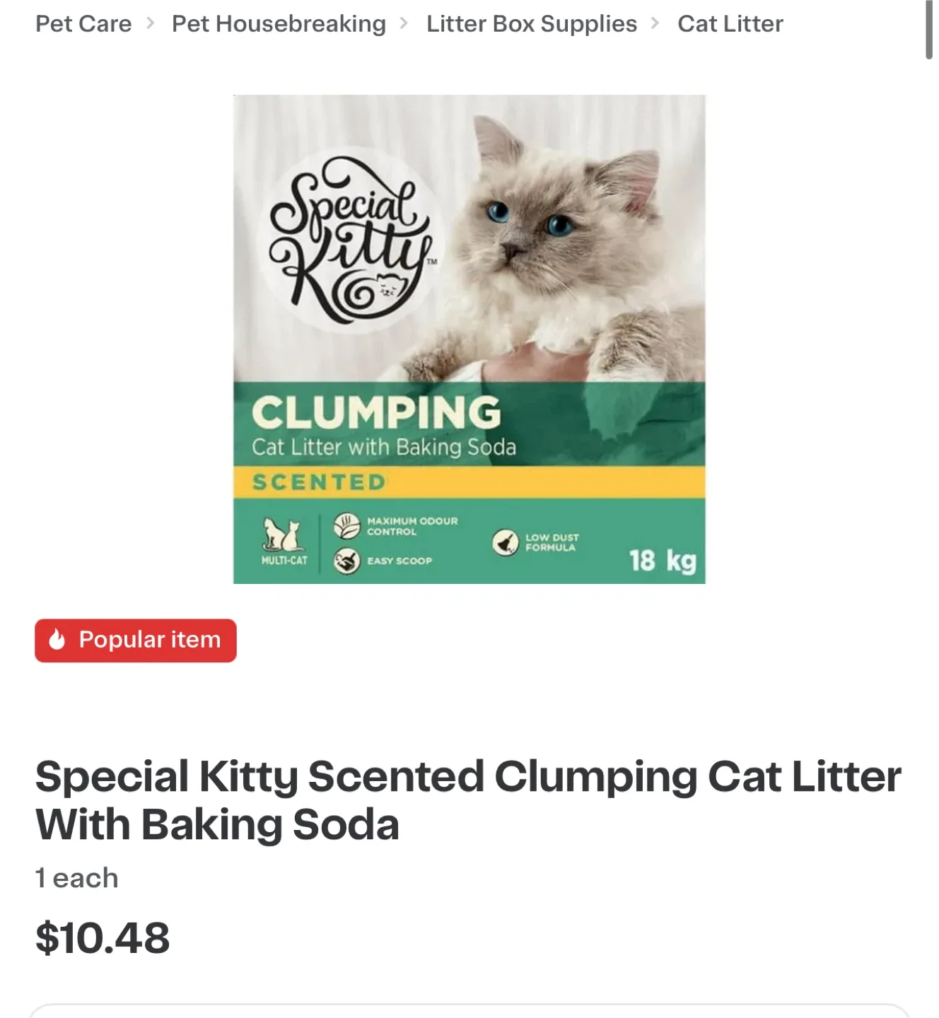 Special Kitty Clumping Cat Litter & Economy Cat Litter image indicator(2)