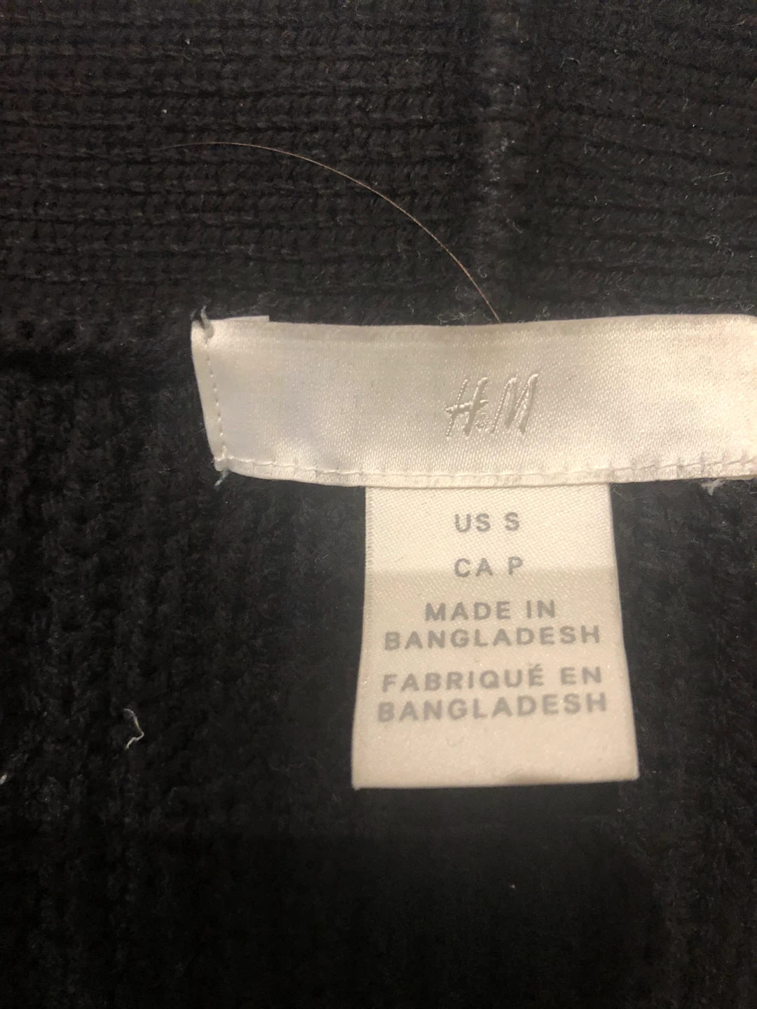 H&M Black Knit Cardigan - Size Small - photo 2