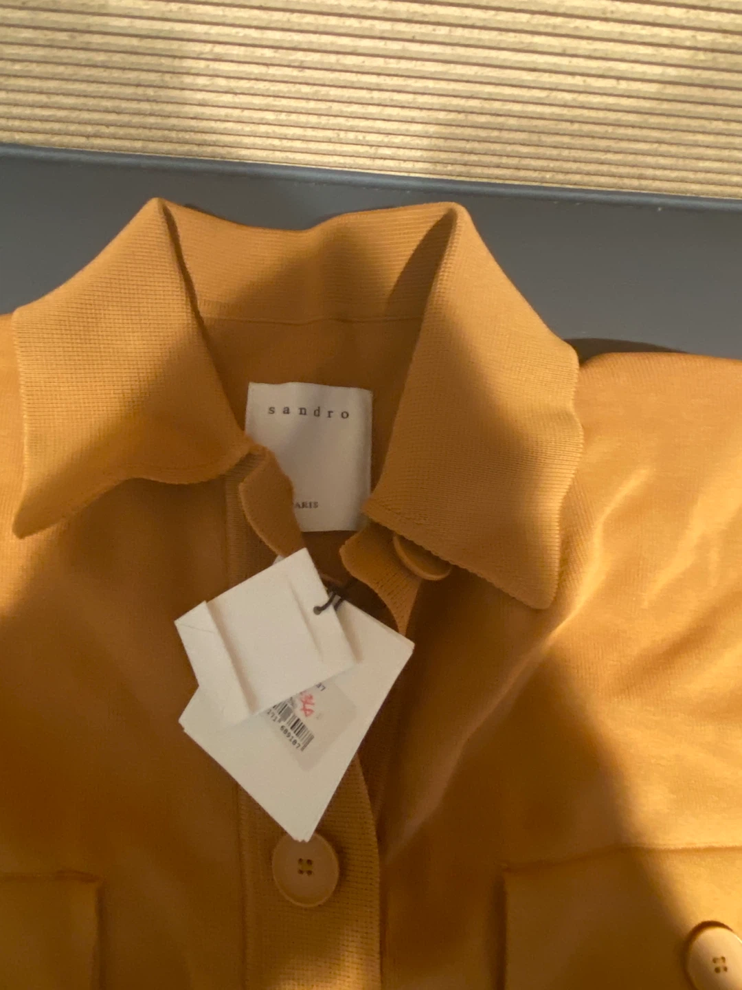 Sandro Paris oversized over shirt style coating an - photo 2