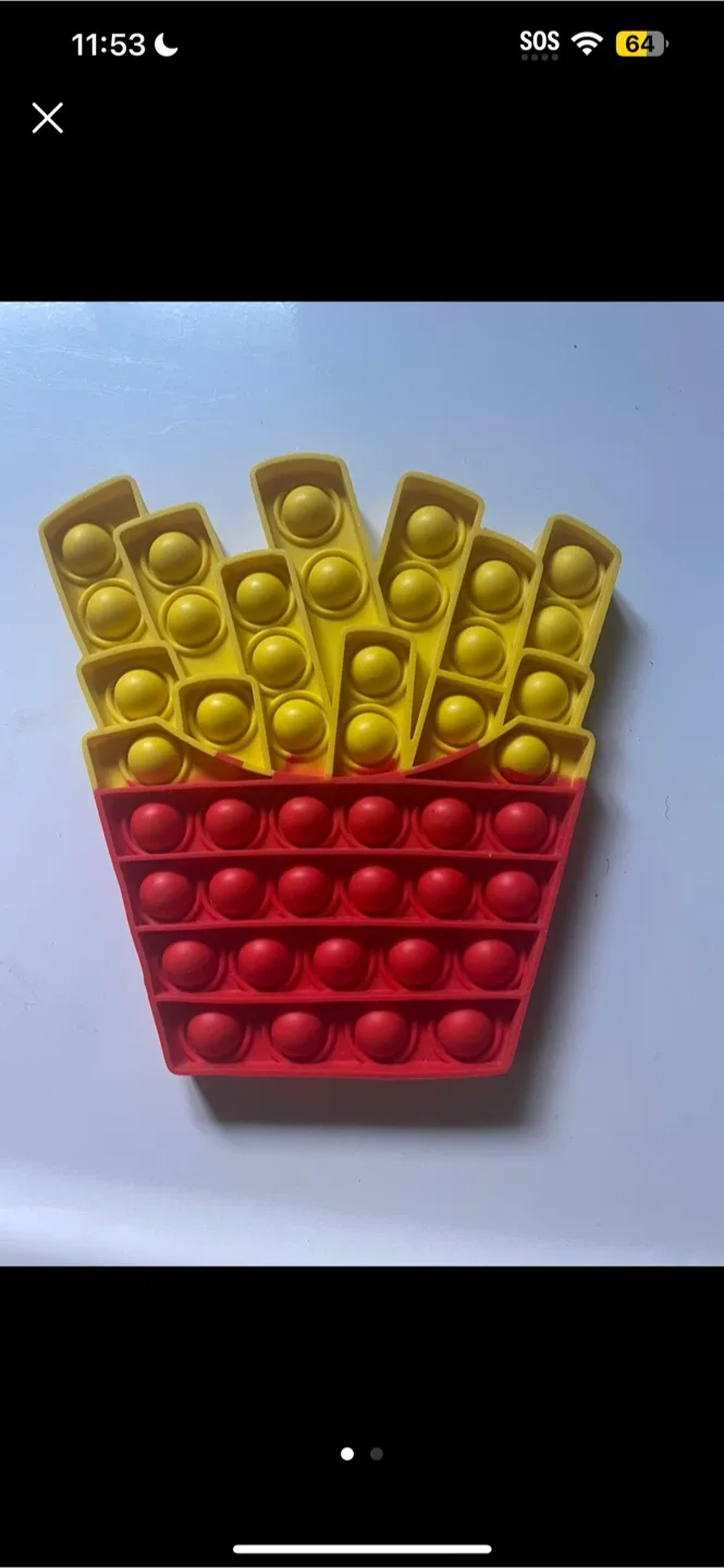 French Fries Pop It Fidget Toy image indicator(2)