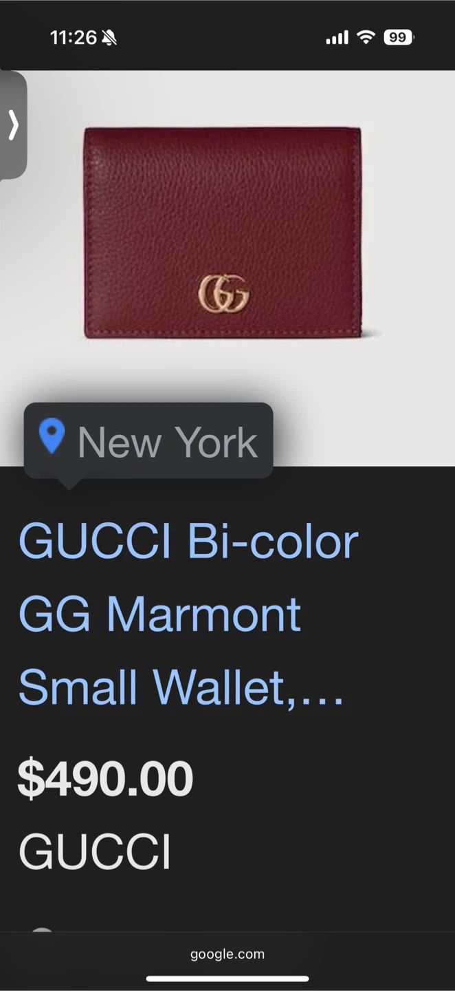 GUCCI GG Marmont red Small Wallet - photo 4