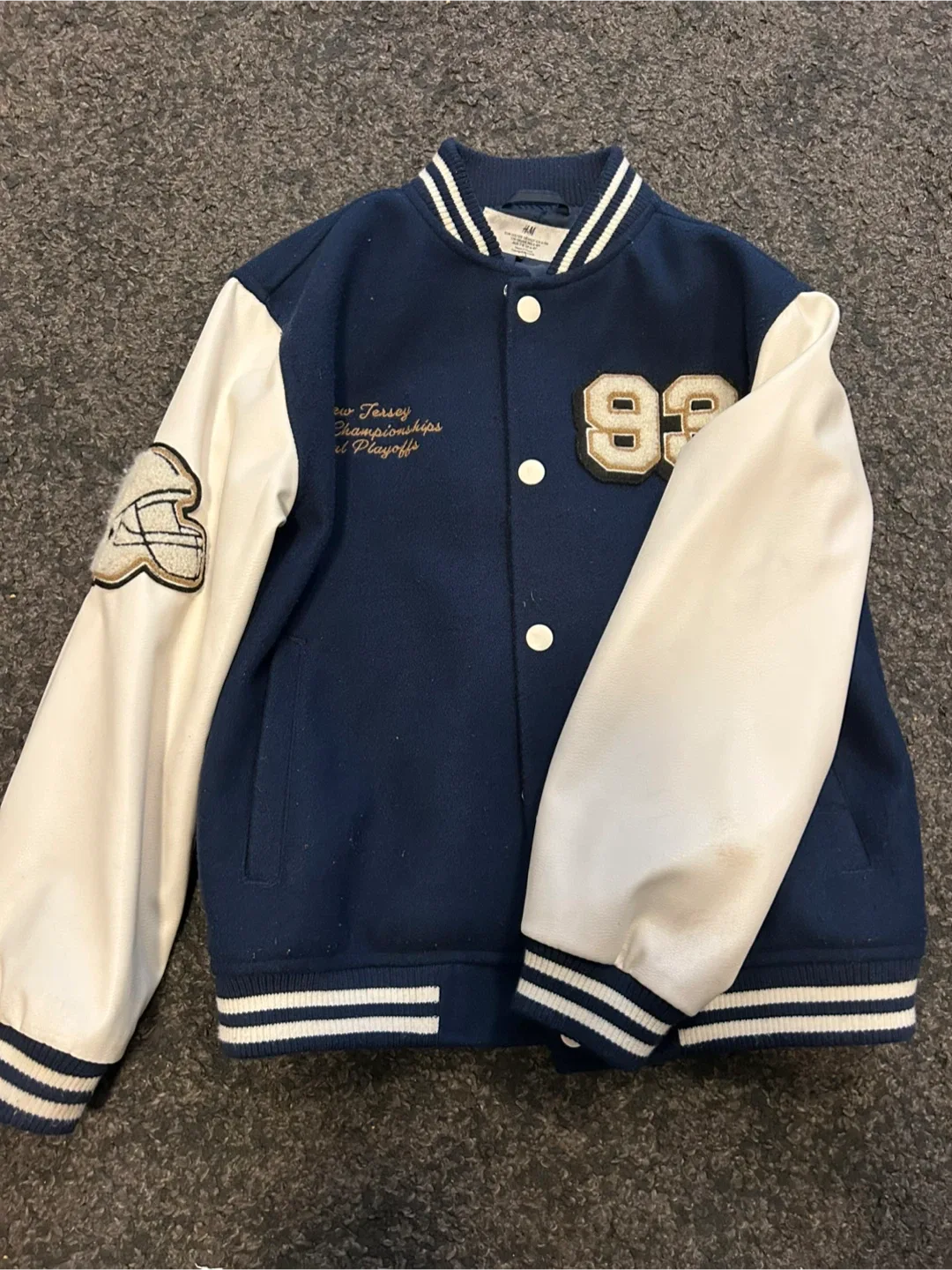 H&M Kids Varsity Jacket - Size 6-8 years old thumbnail
