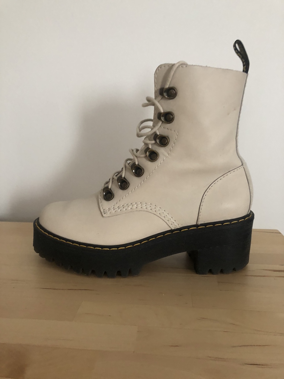 Dr. Martens Platform Boots - Off White - photo 2