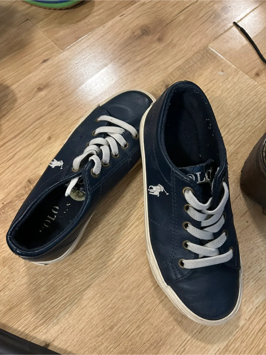 Polo Ralph Lauren Kids Navy Blue Sneakers Size USA-13 thumbnail