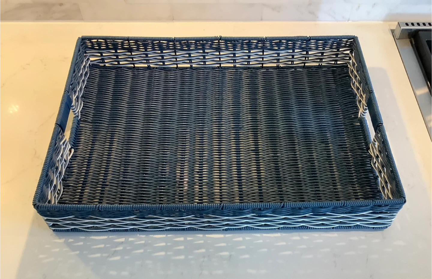 Blue Woven Tray - photo 2