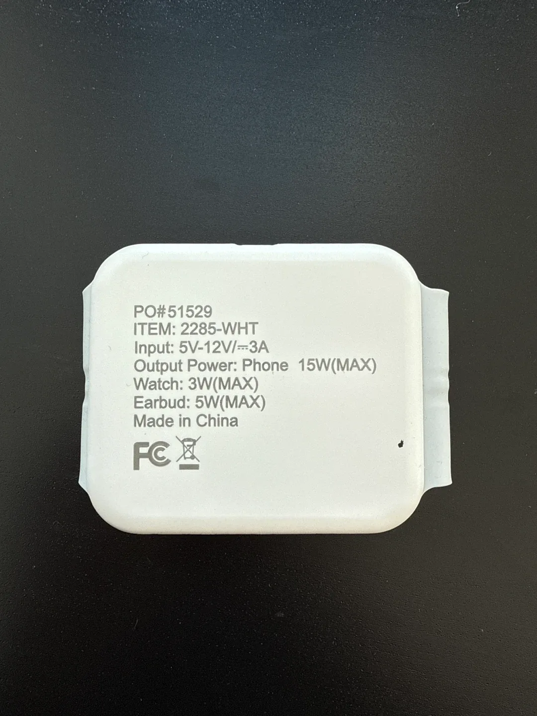 Chi-Charge Snap Magnet Wireless Charger with Cable image indicator(3)