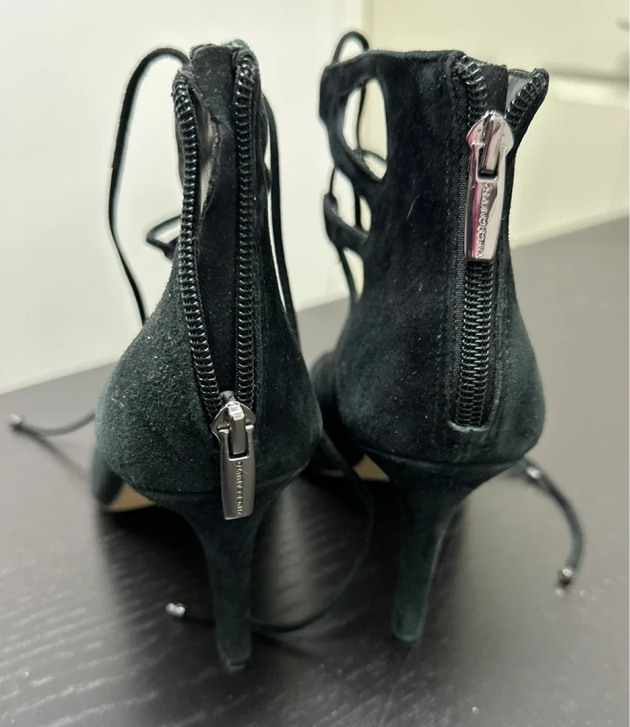 Vince Camuto Black Suede Heels - Size 8M image indicator(4)