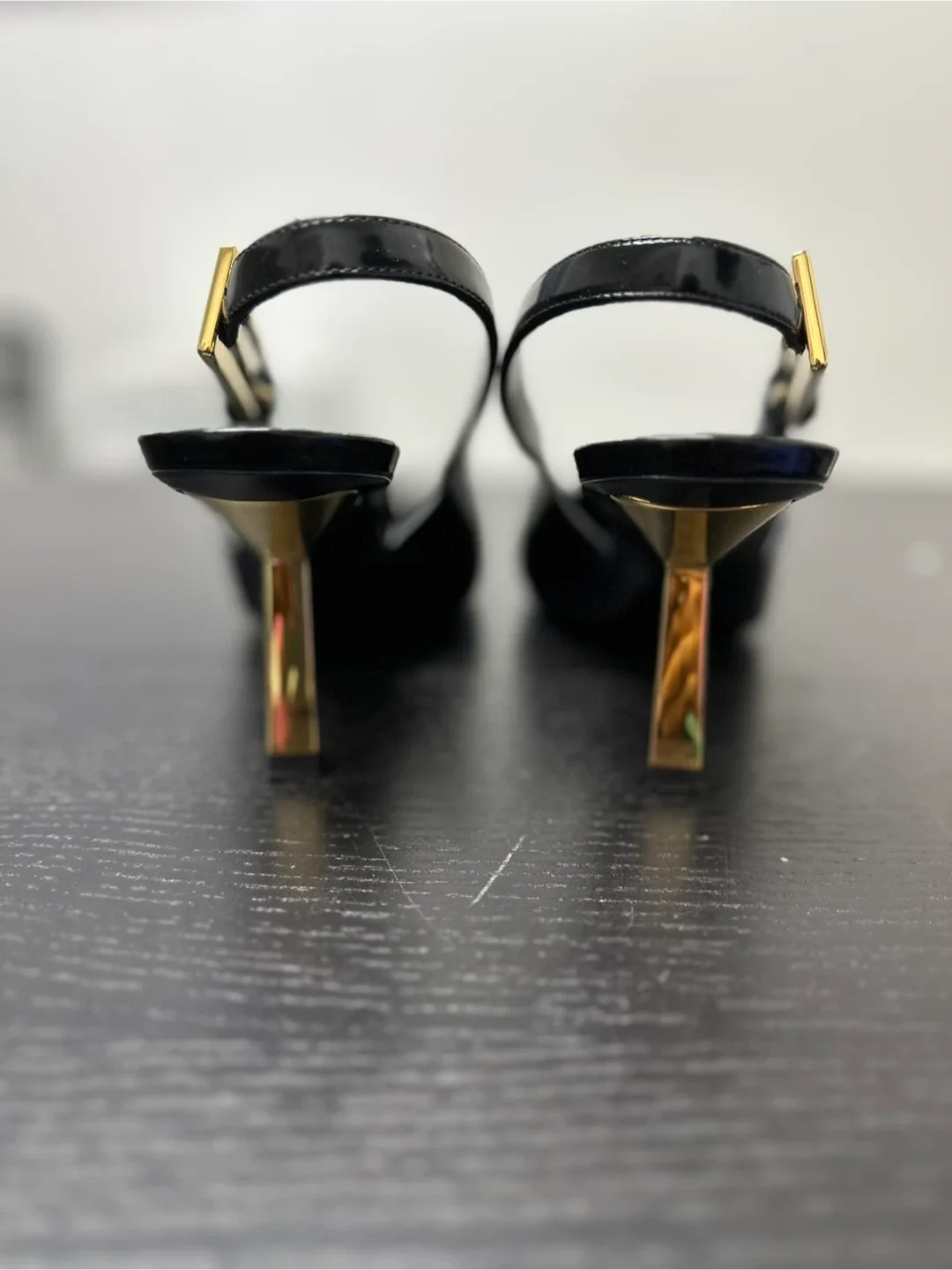 Saint Laurent Black Slingback Heels - Size 36 image indicator(4)