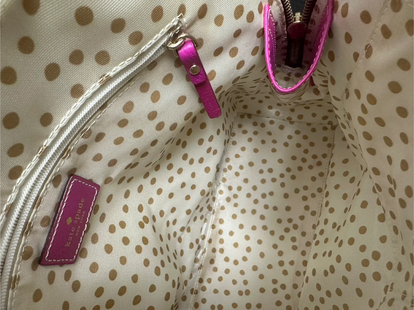 Kate Spade Pink Leather Satchel image indicator(4)