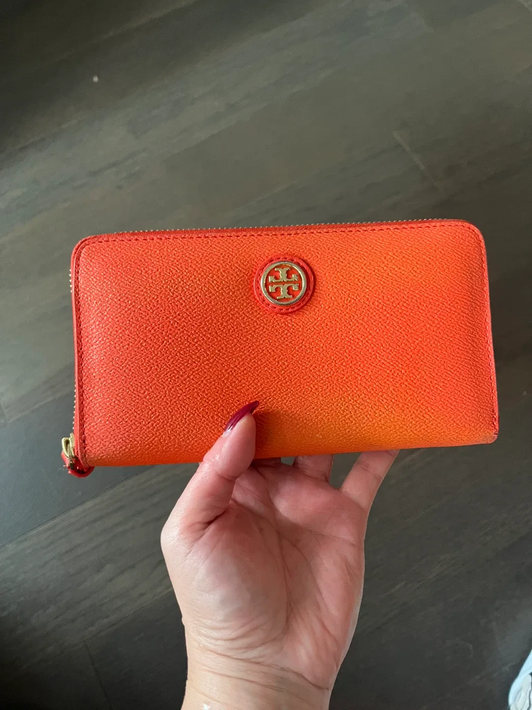 Tory Burch Orange Long Wallet thumbnail