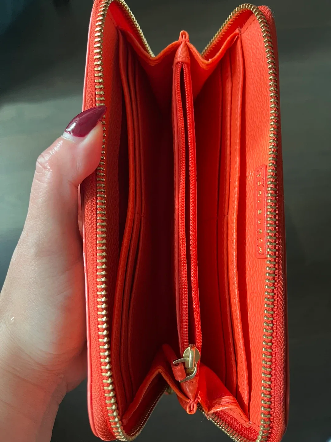 Tory Burch Orange Long Wallet image indicator(3)