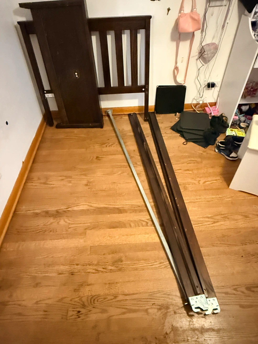 Dark Wood Bed Frame - twin - photo 2