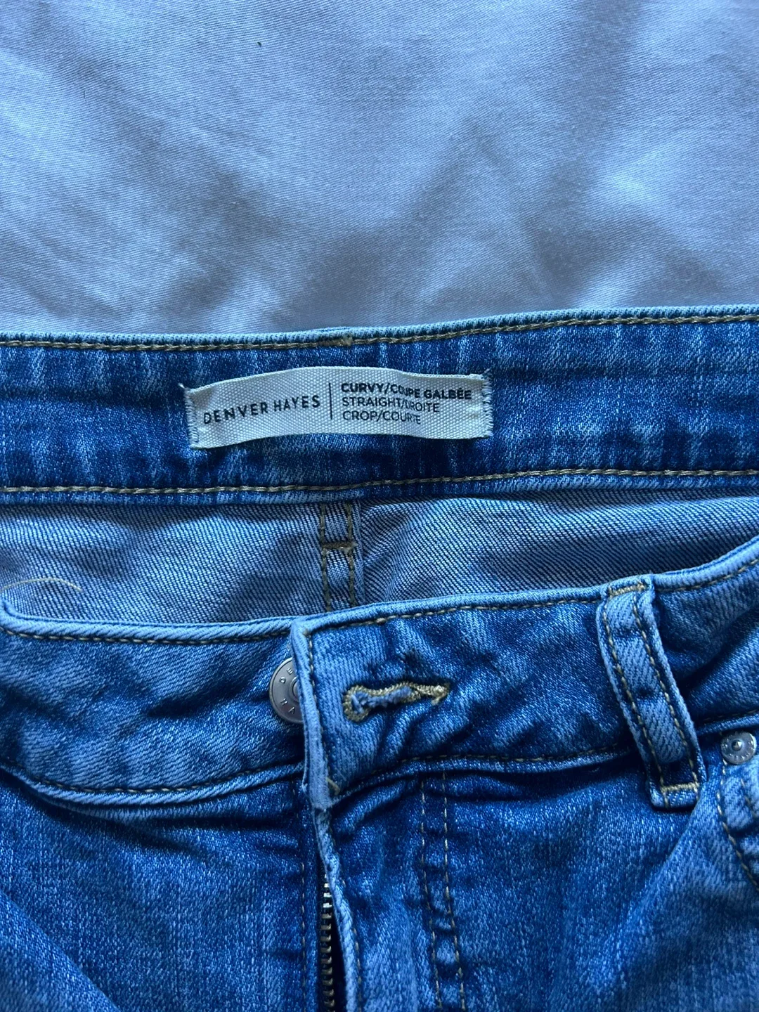 Denver Hayes Curvy Straight Crop Jeans - Size 12 image indicator(2)