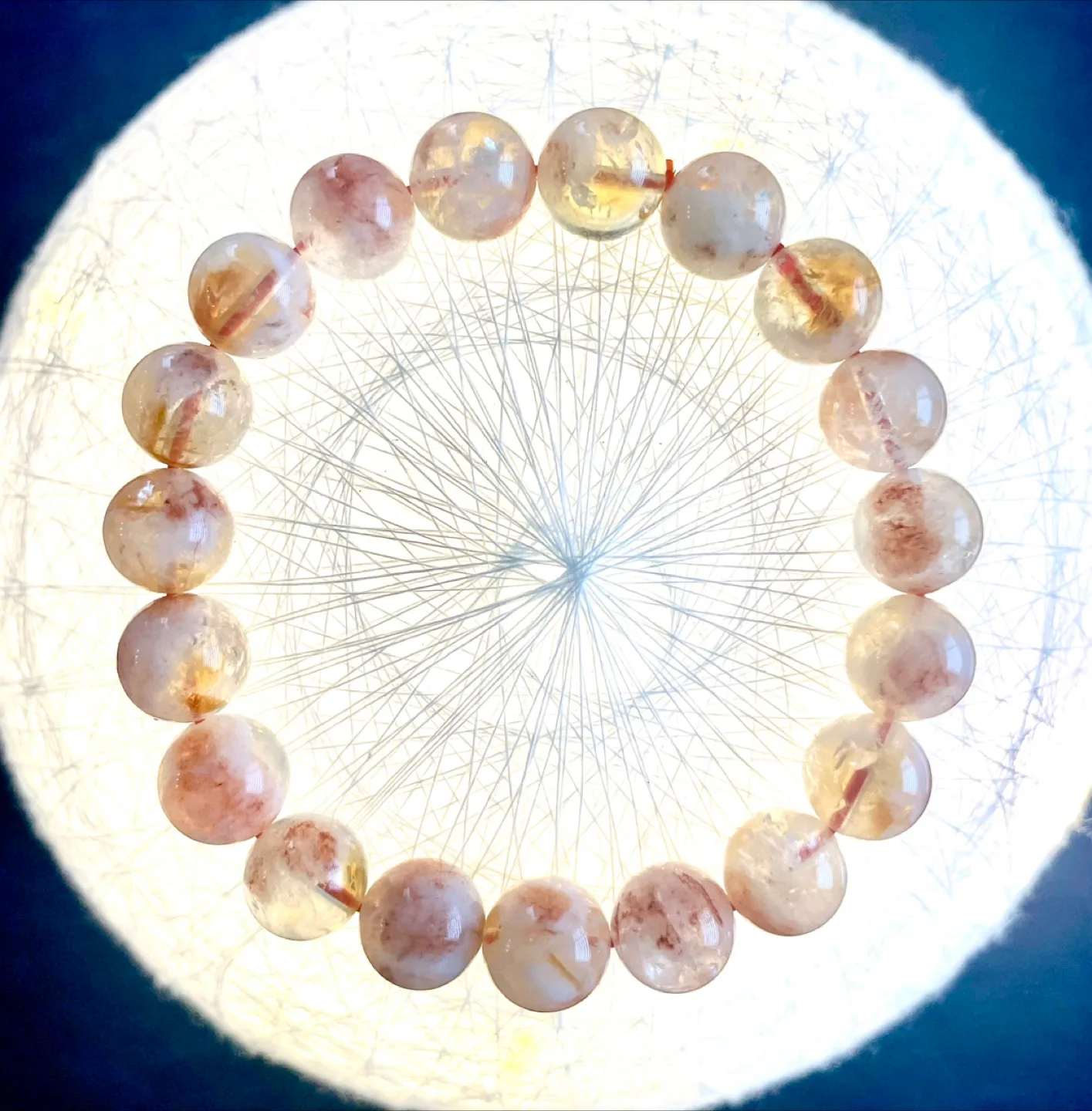 Milky Citrine Natural Quartz Crystal Bracelet