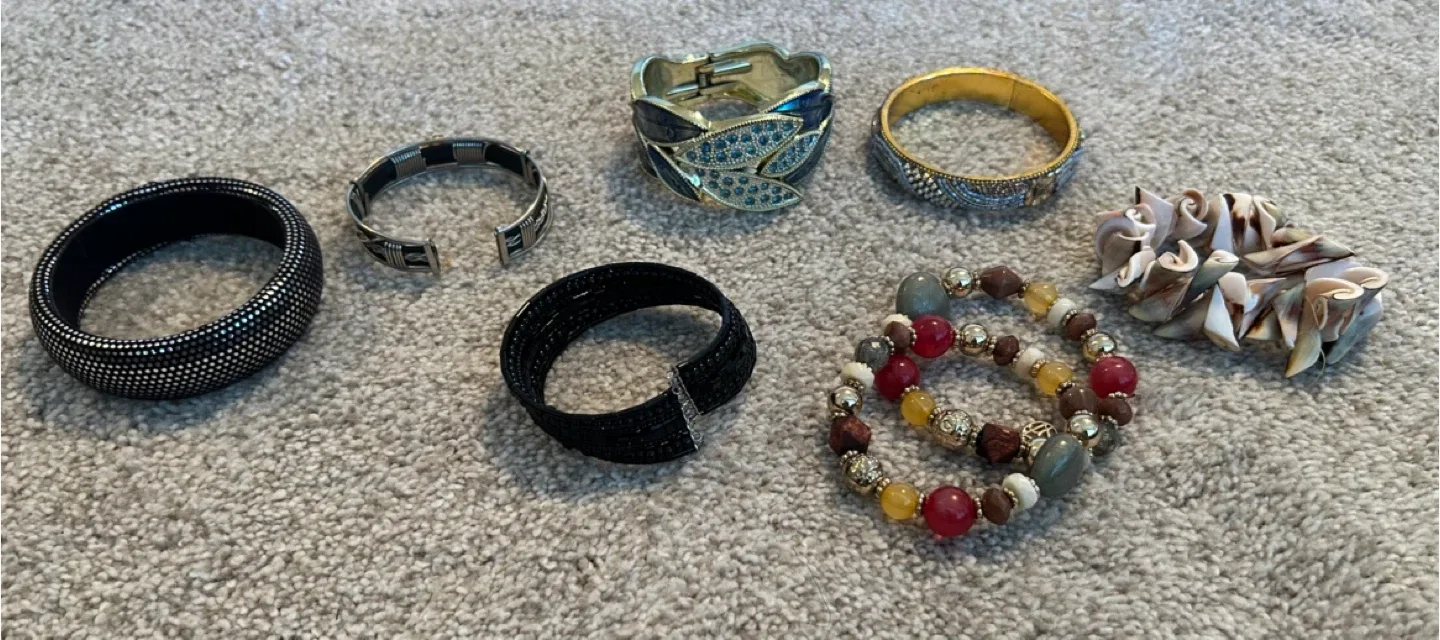 Assorted Purses, Wallets, Accessories, Toys, and more image indicator(10)