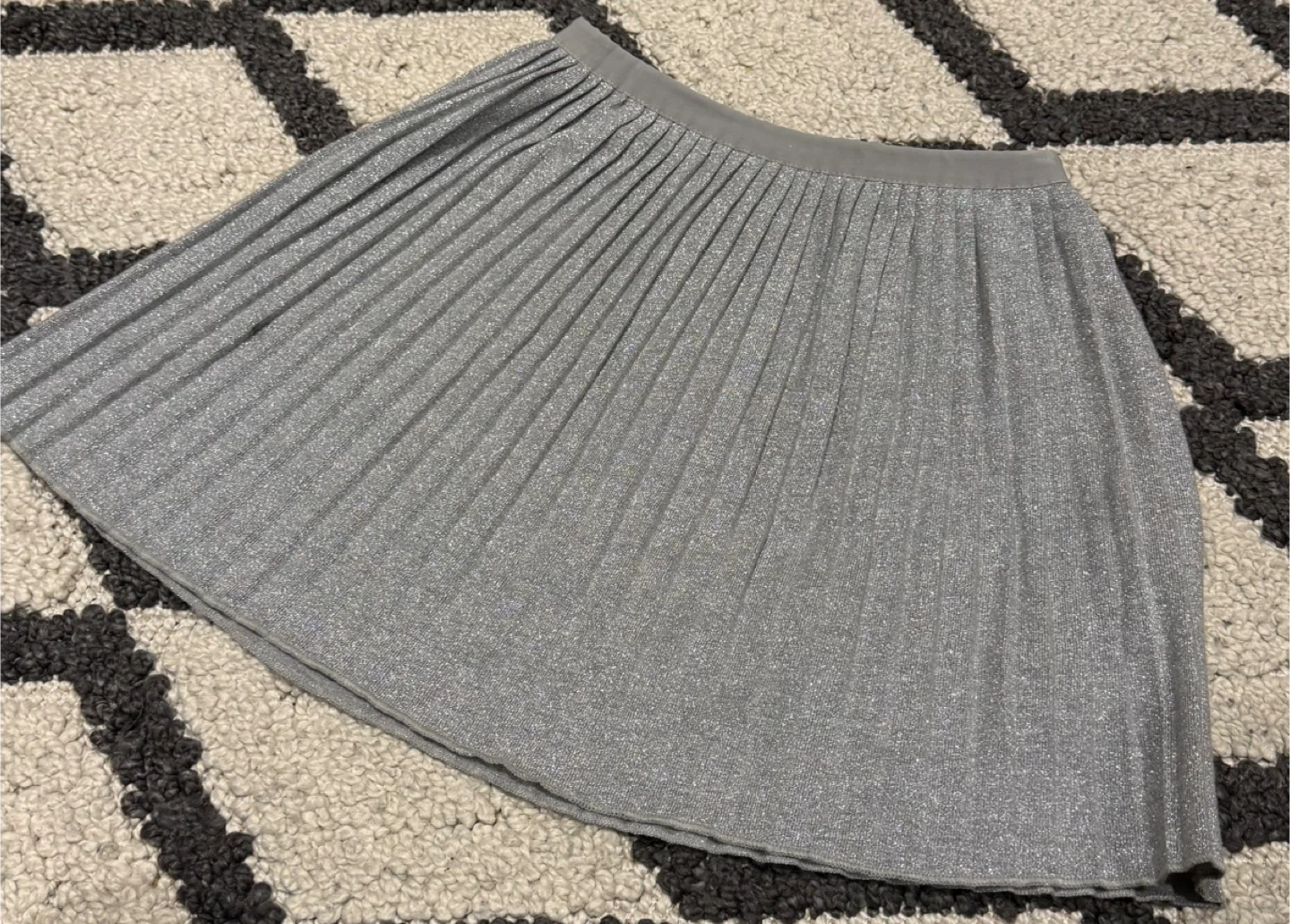 Joe Fresh Kids Silver Skirt - Size M (7-8) - photo 3