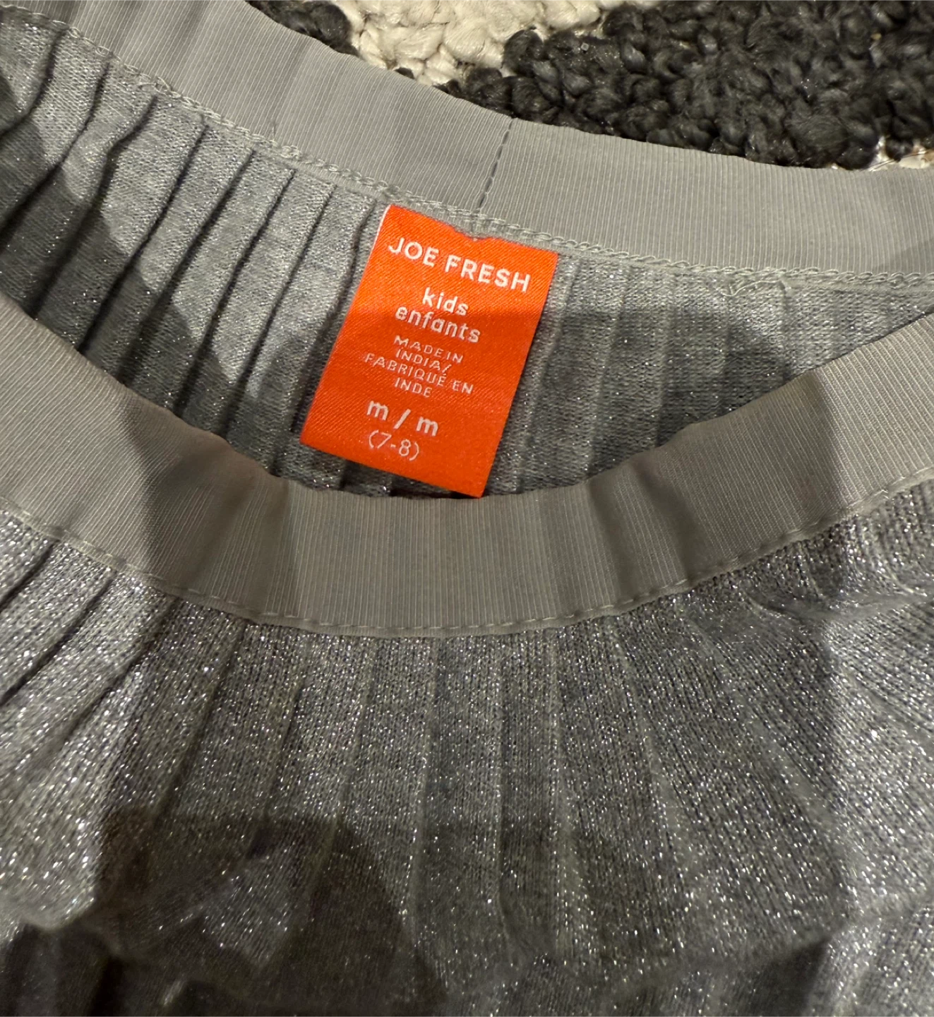 Joe Fresh Kids Silver Skirt - Size M (7-8) - photo 2