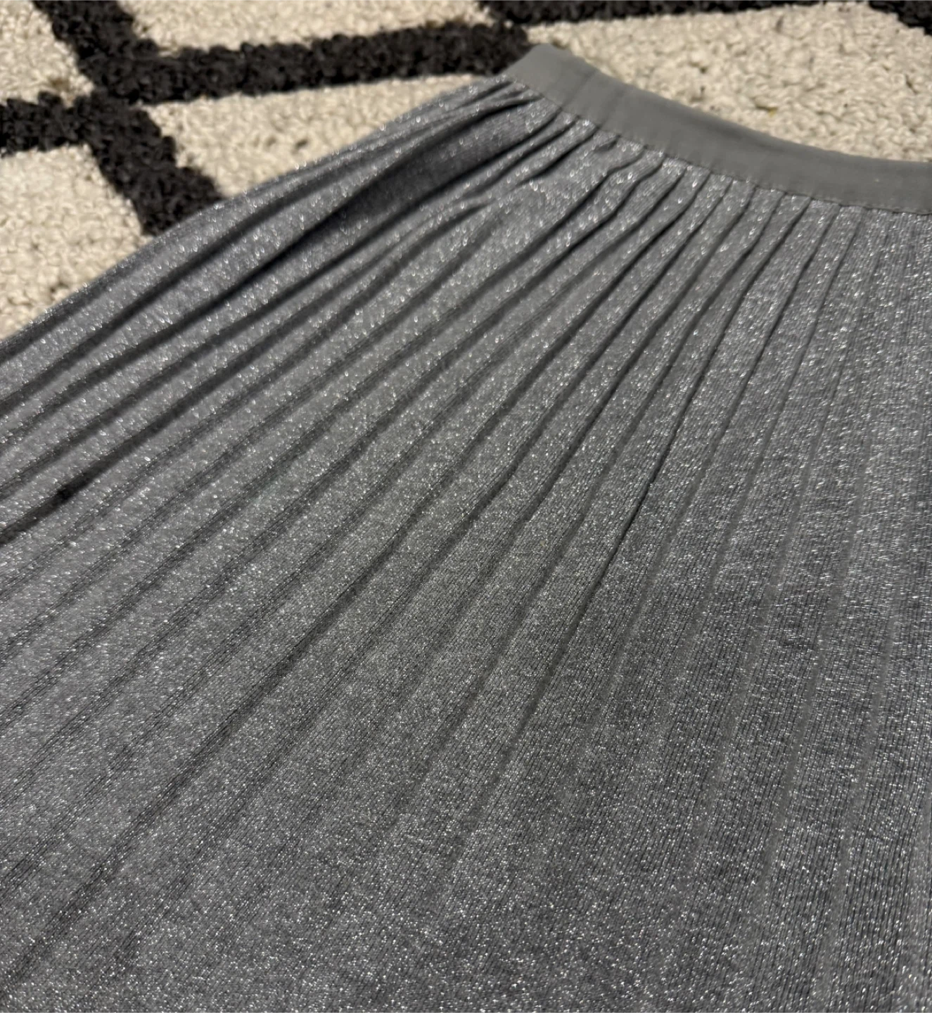 Joe Fresh Kids Silver Skirt - Size M (7-8)