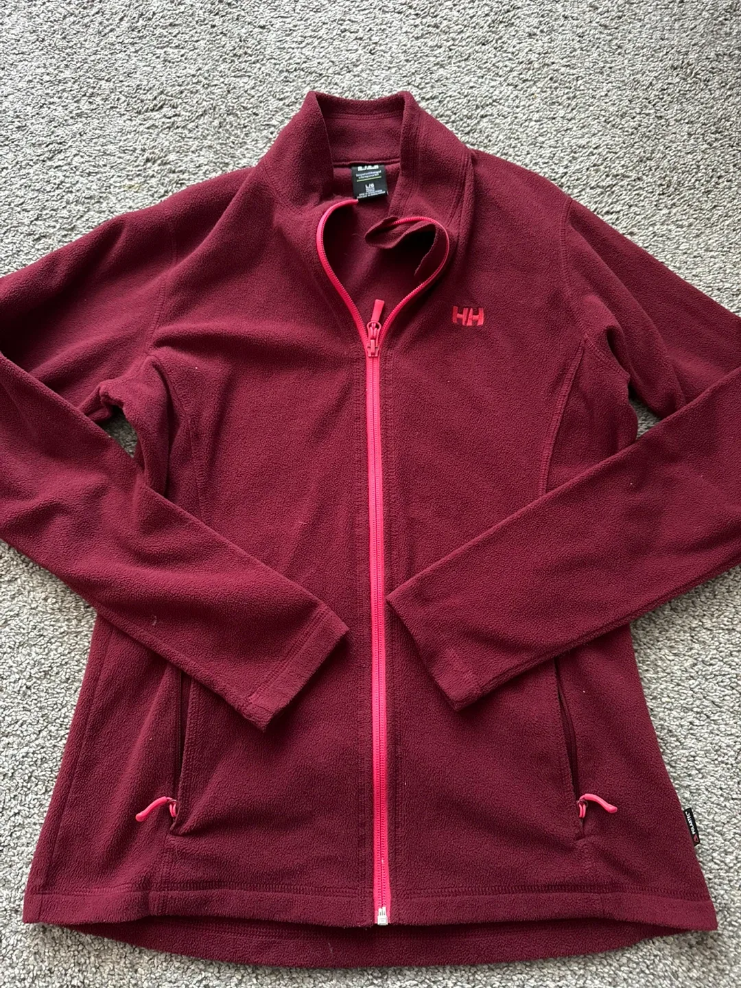 Helly Hansen Fleece Jacket - Size L - Burgundy image indicator(2)