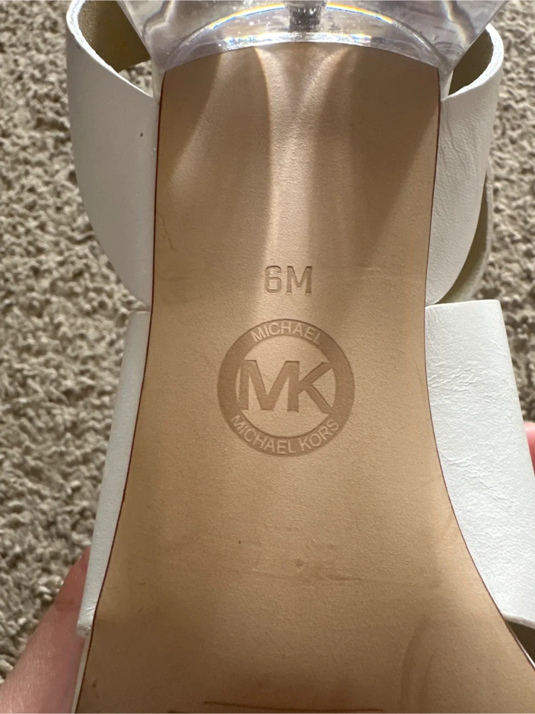 Michael Kors White Sandals - Size 6 image indicator(3)