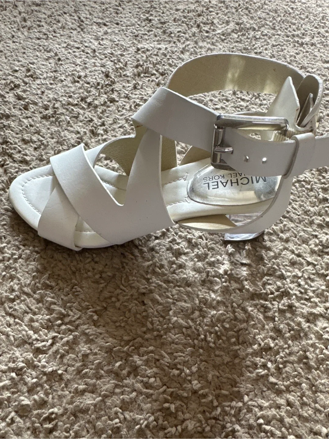 Michael Kors White Sandals - Size 6 image indicator(2)