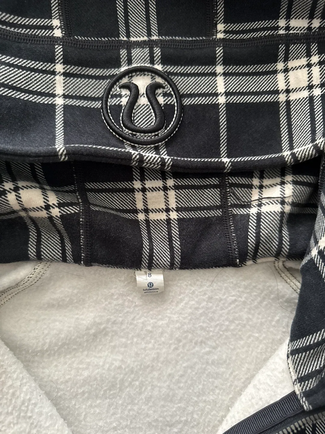 Lululemon Scuba Hoodie - Plaid, Size 8 image indicator(5)