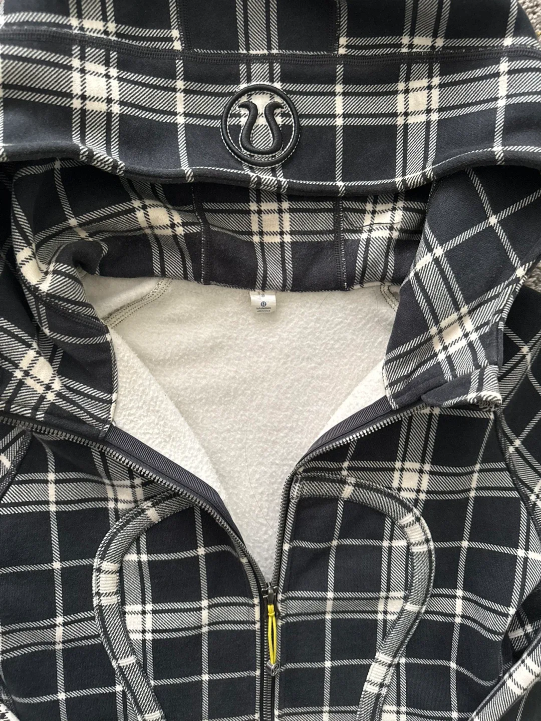Lululemon Scuba Hoodie - Plaid, Size 8 image indicator(6)