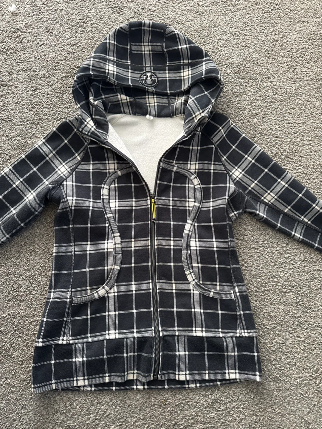 Lululemon Scuba Hoodie - Plaid, Size 8