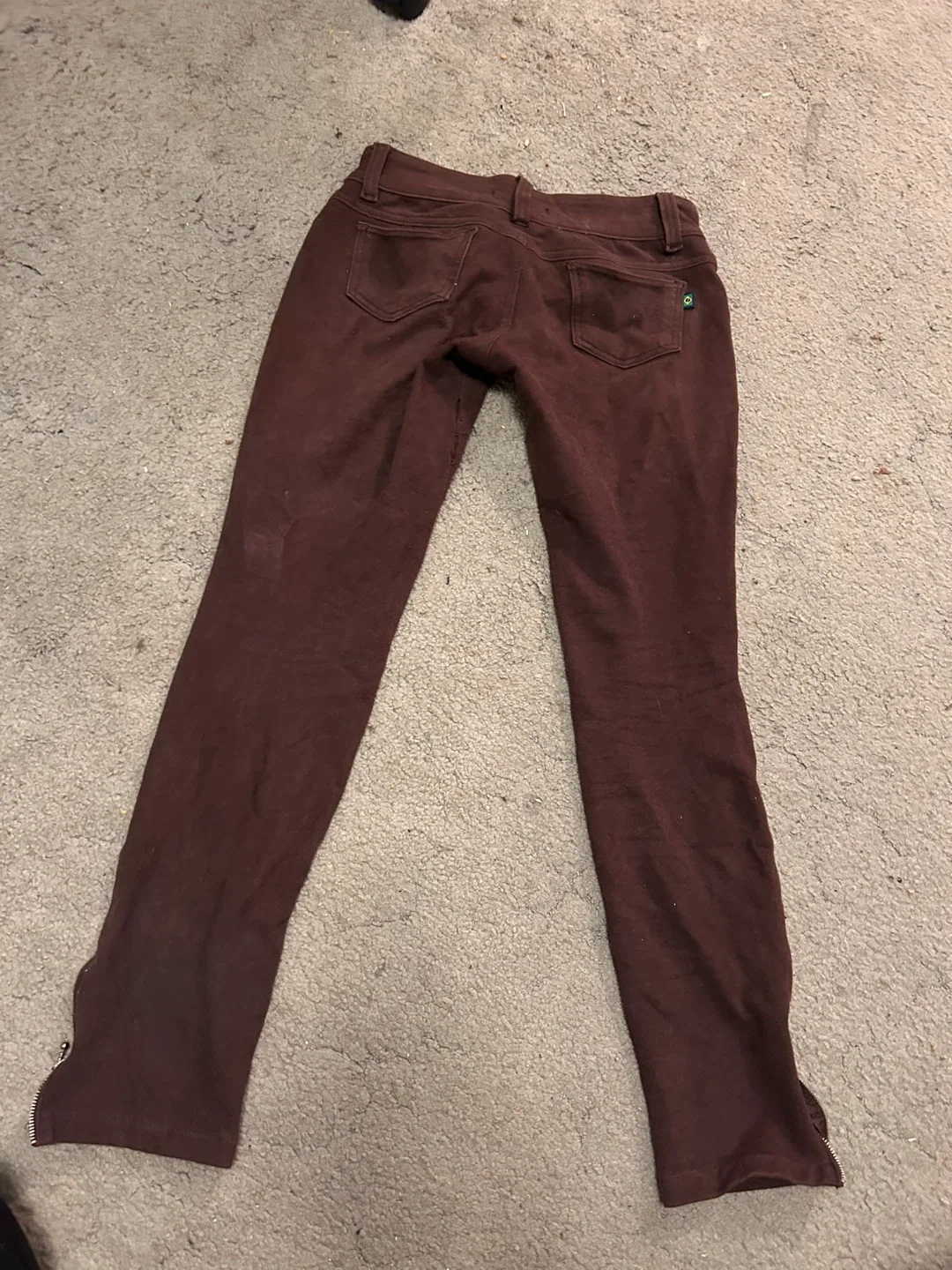 Brazilian stretch Brown pants with Zipper Detail thumbnail