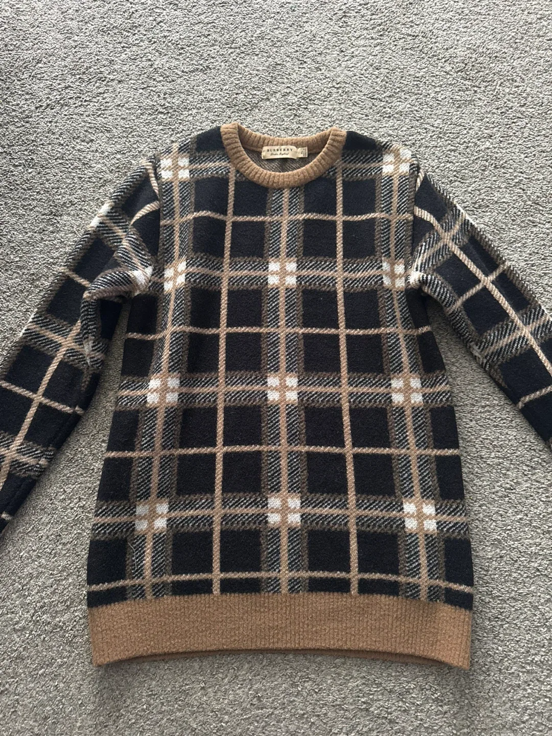 Burberry London England XL Plaid Sweater thumbnail