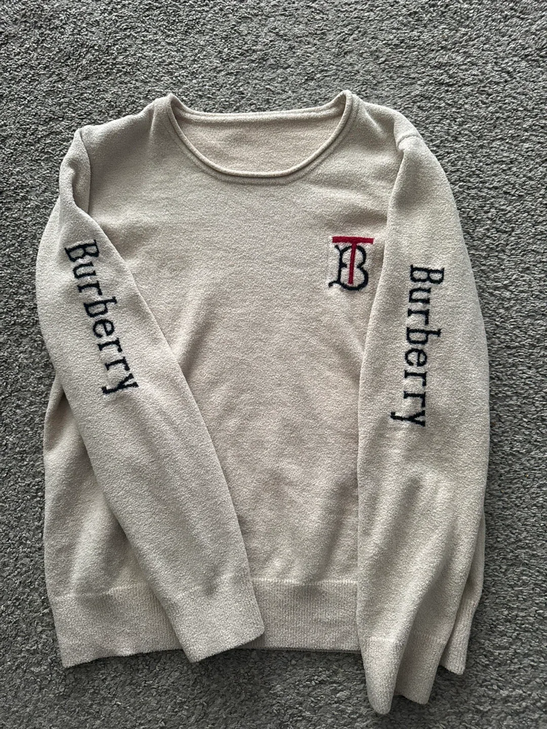 Burberry Embroidered Logo Crewneck Sweater thumbnail