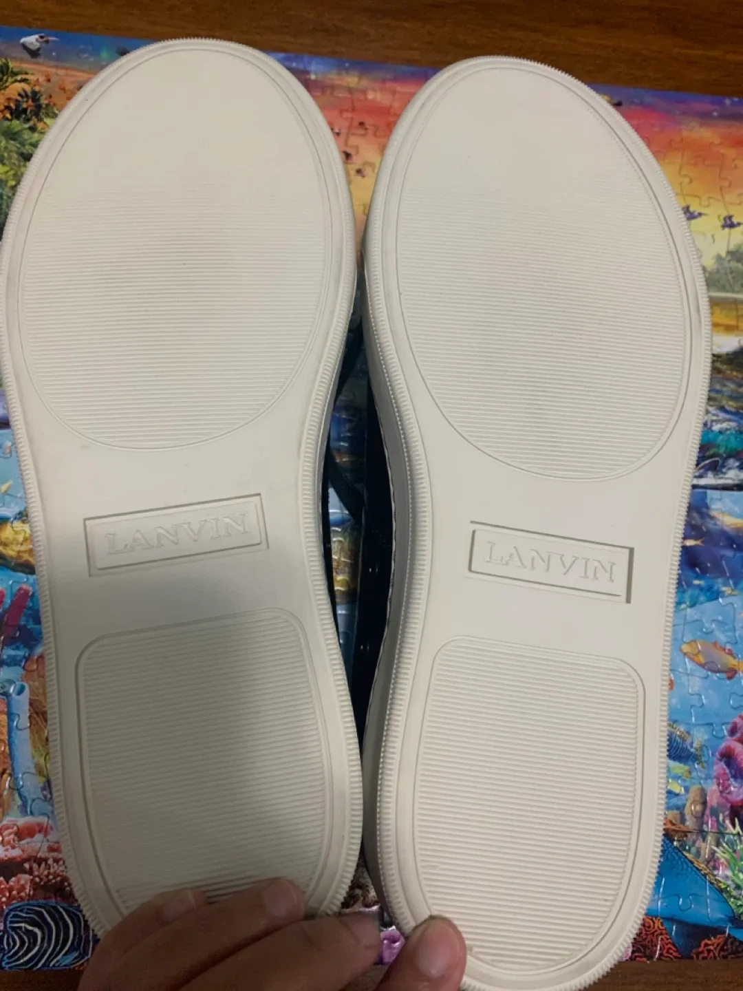 Lanvin Black Leather Sneakers image indicator(3)