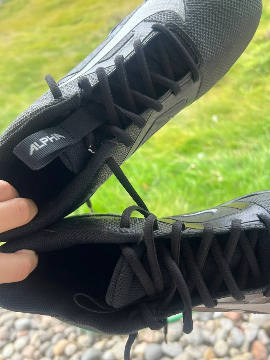 Nike Alpha Menace Football Cleats Black image indicator(2)