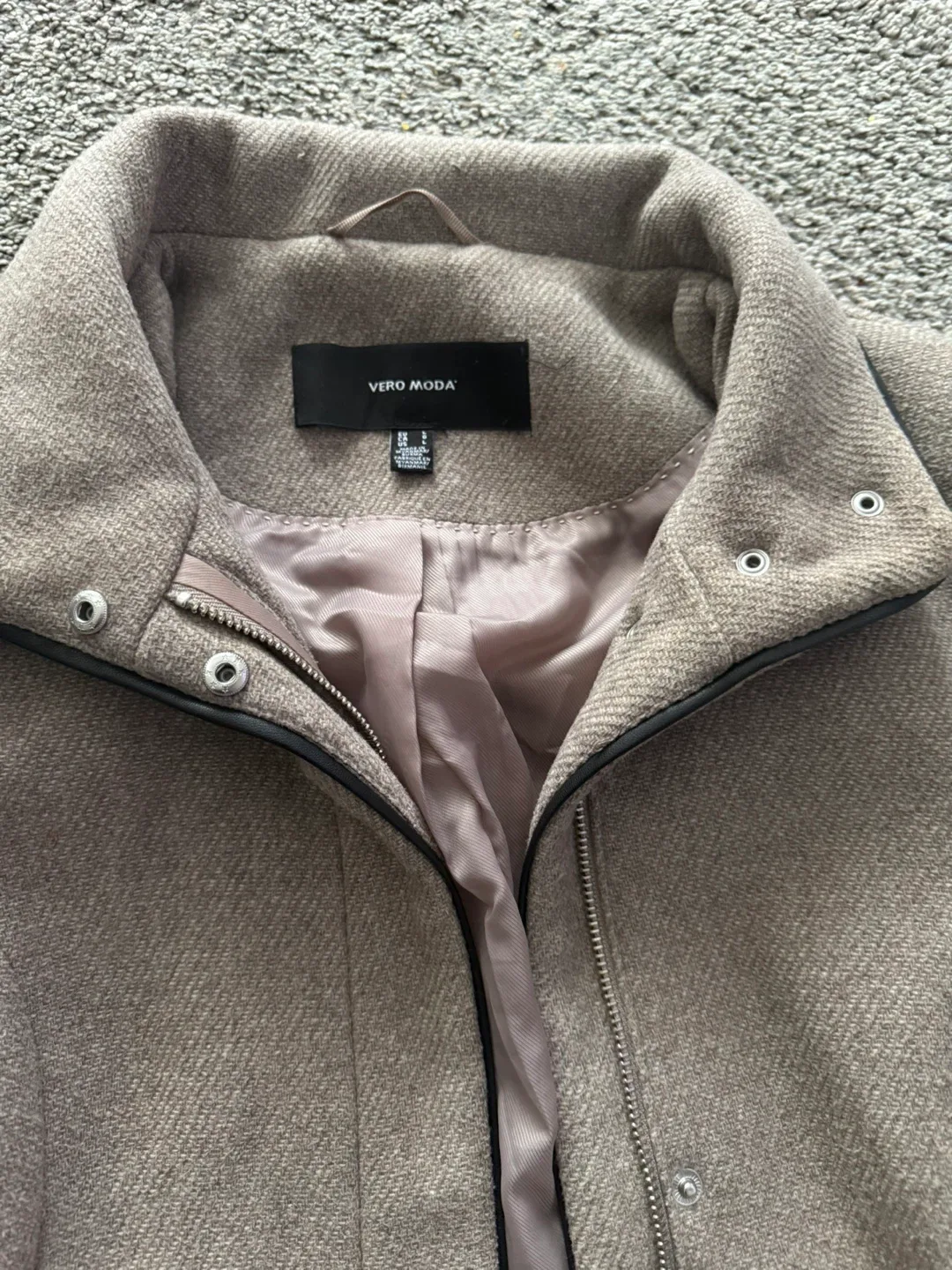 VERO MODA Wool Blend Belted Trench Coat - Size S image indicator(3)