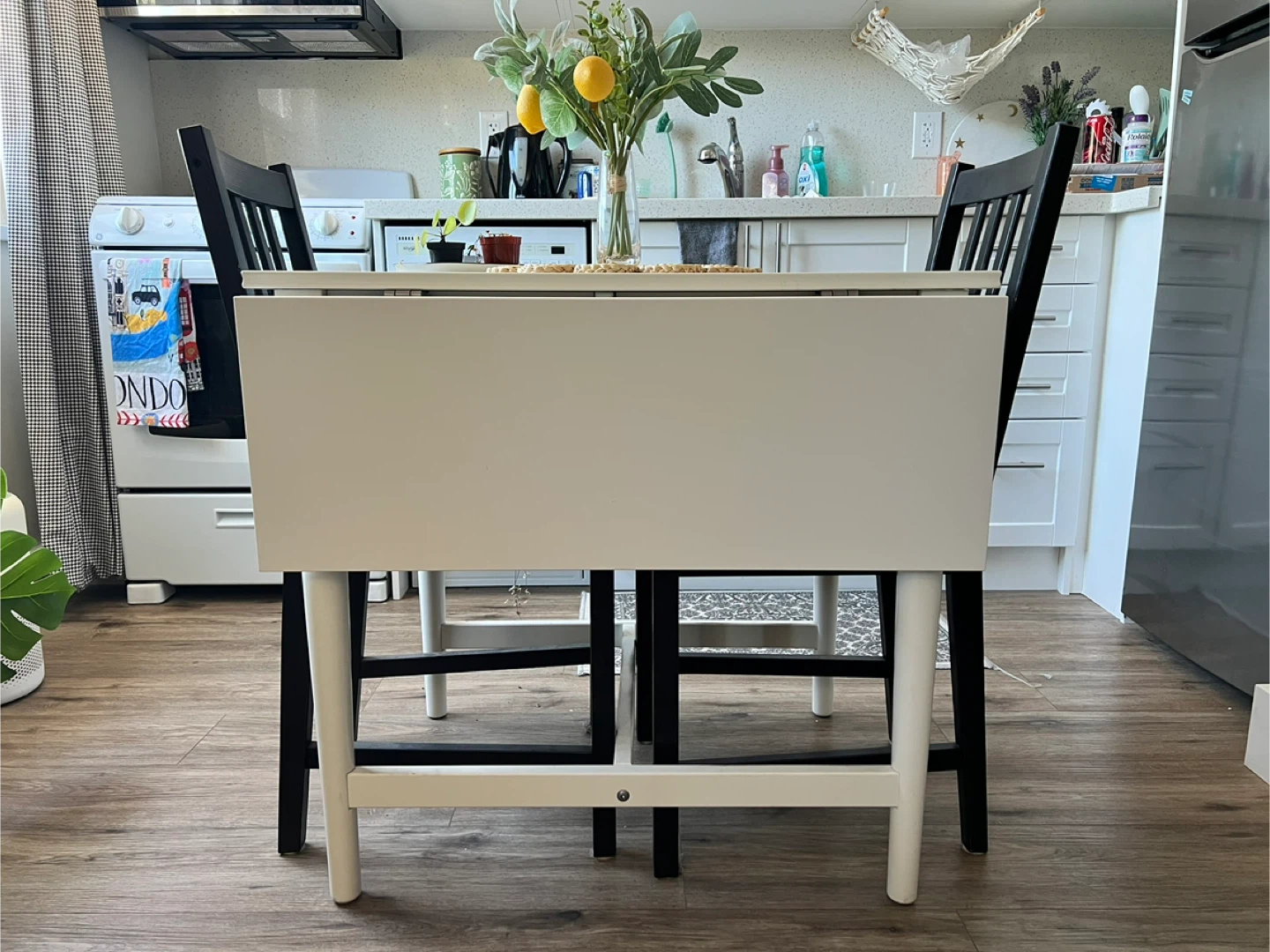 IKEA Ingatorp Drop-leaf Dining Table w/ Stefan Chairs - photo 2