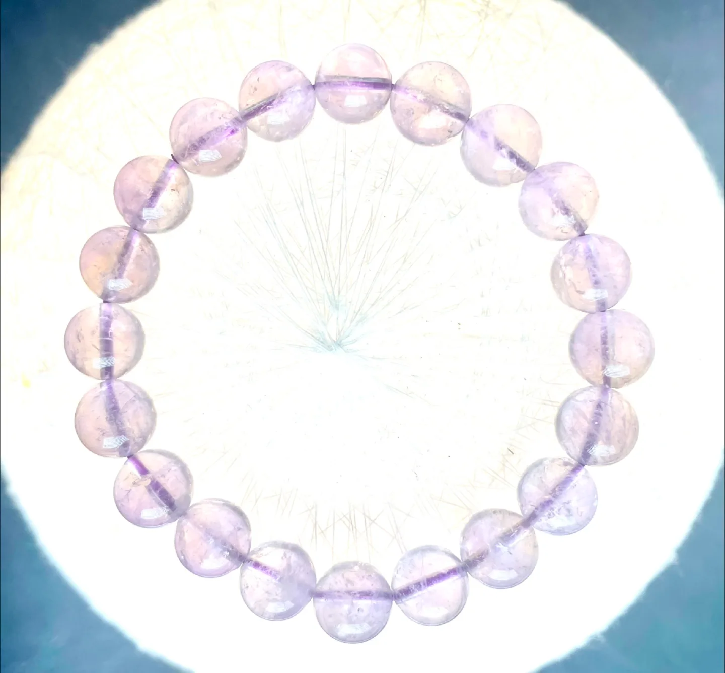Natural Ametrine Crystal Quartz Beaded Bracelet