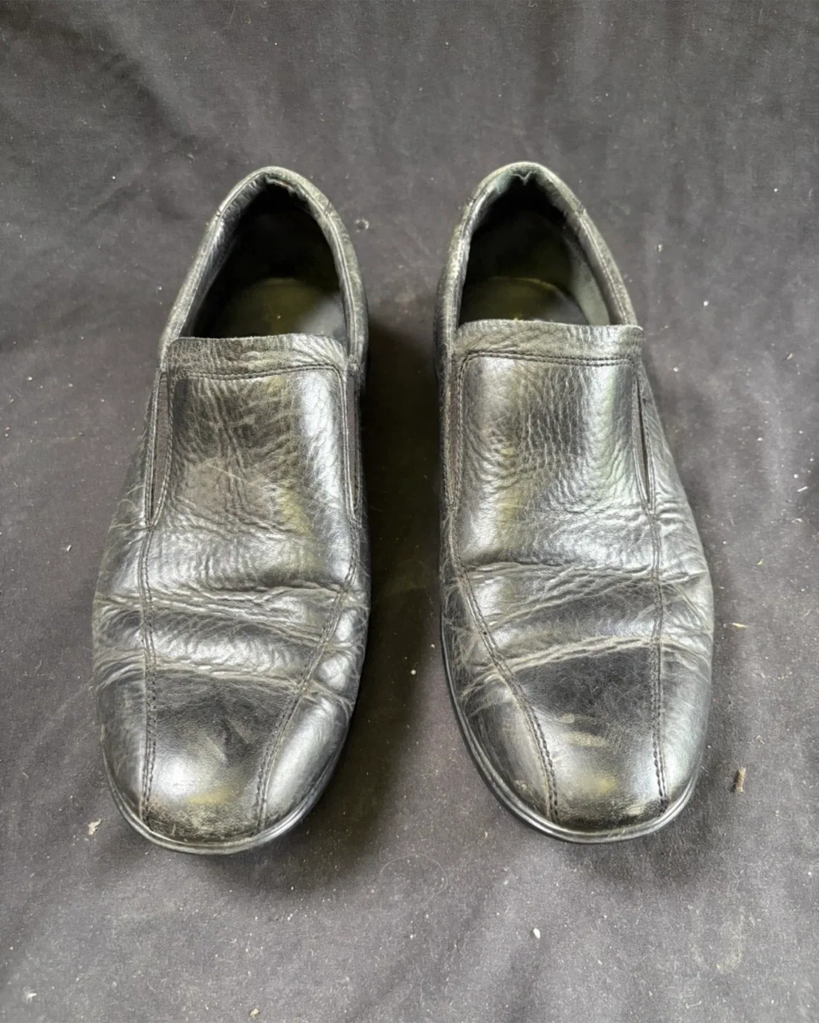 Men’s TOD'S Black Leather Loafers size 8.5 thumbnail