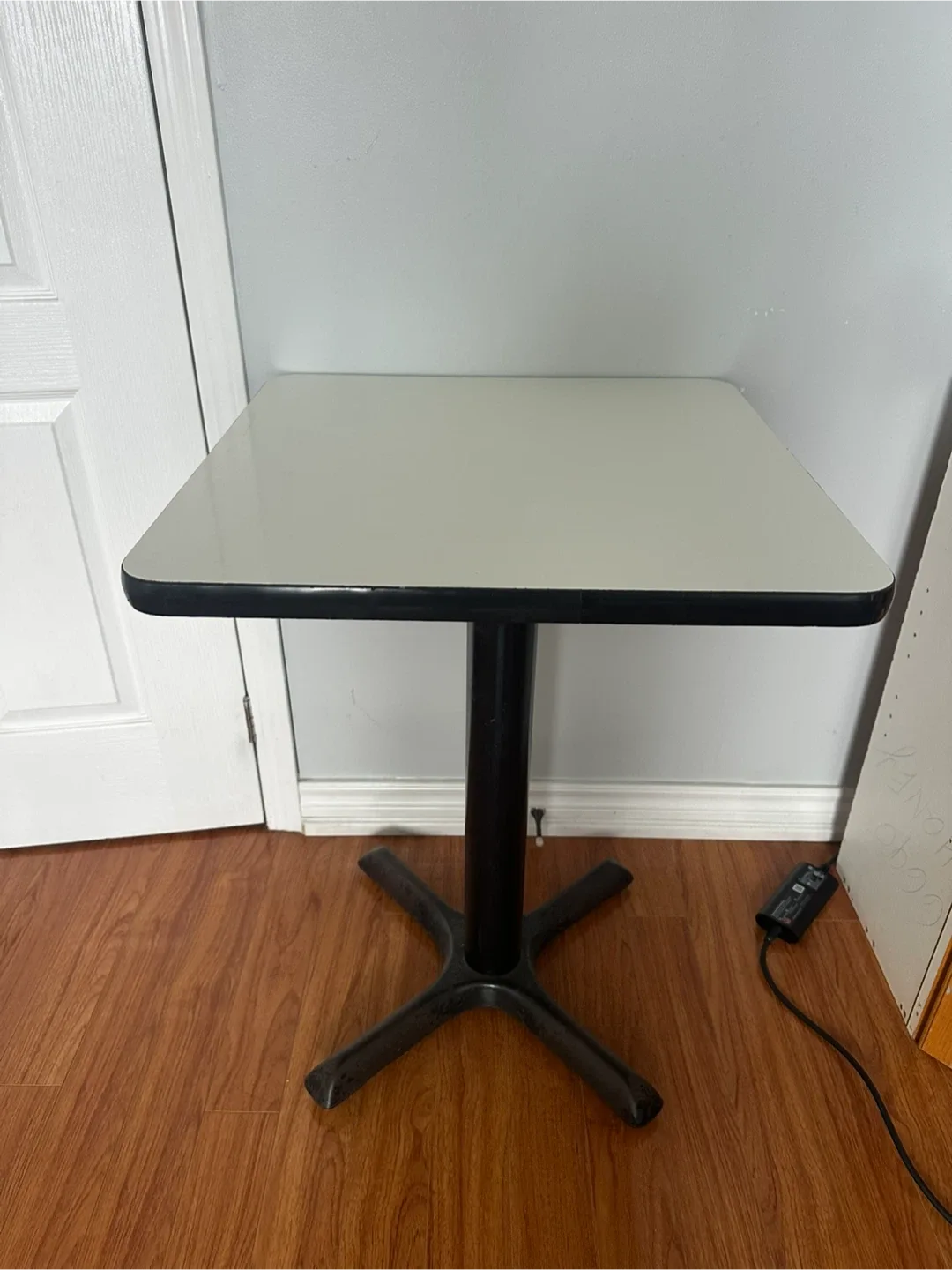 Square Cafe Table - Black & White image indicator(2)