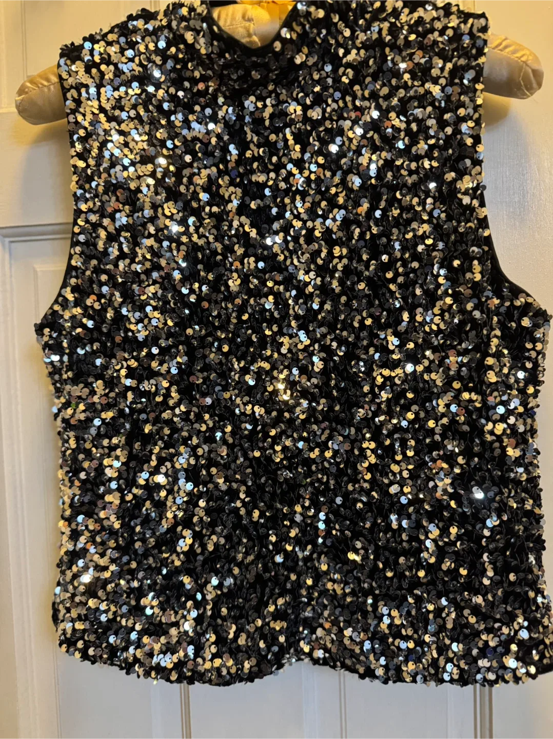 Sequin Top - Black & Silver thumbnail
