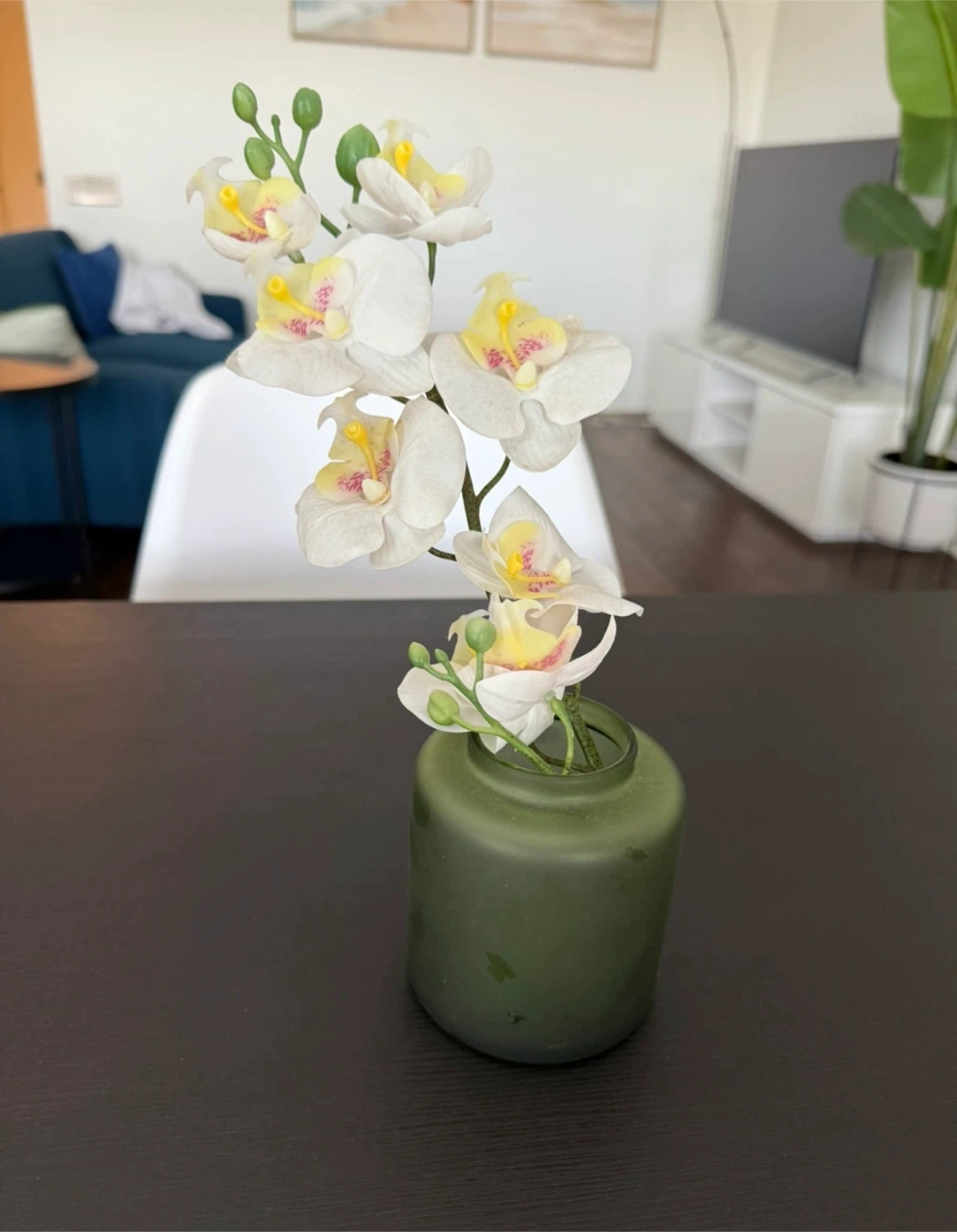 Artificial Orchid Flower in Vase