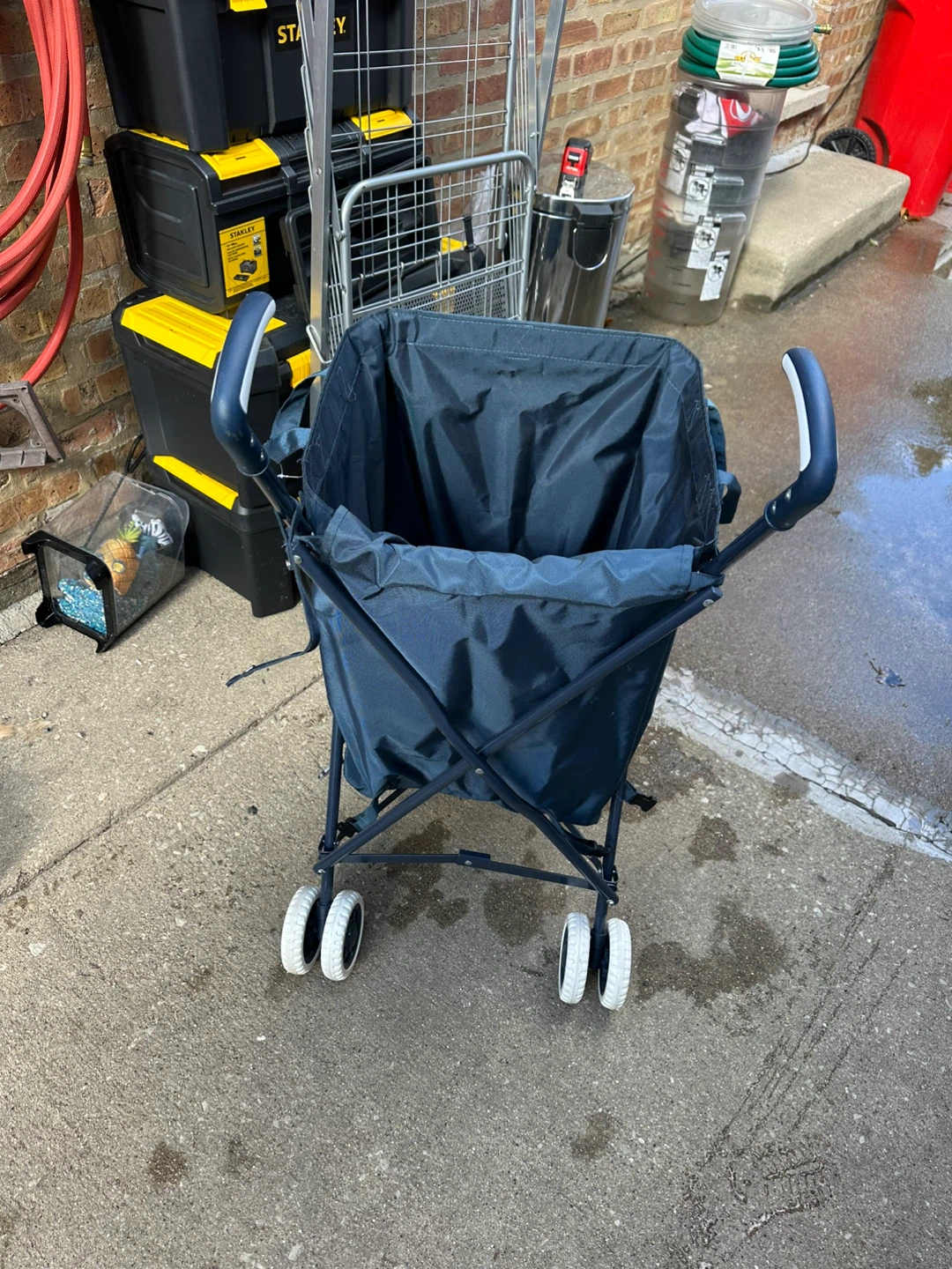 Wonder Cart Folding Shopping Cart - Blue - photo 3