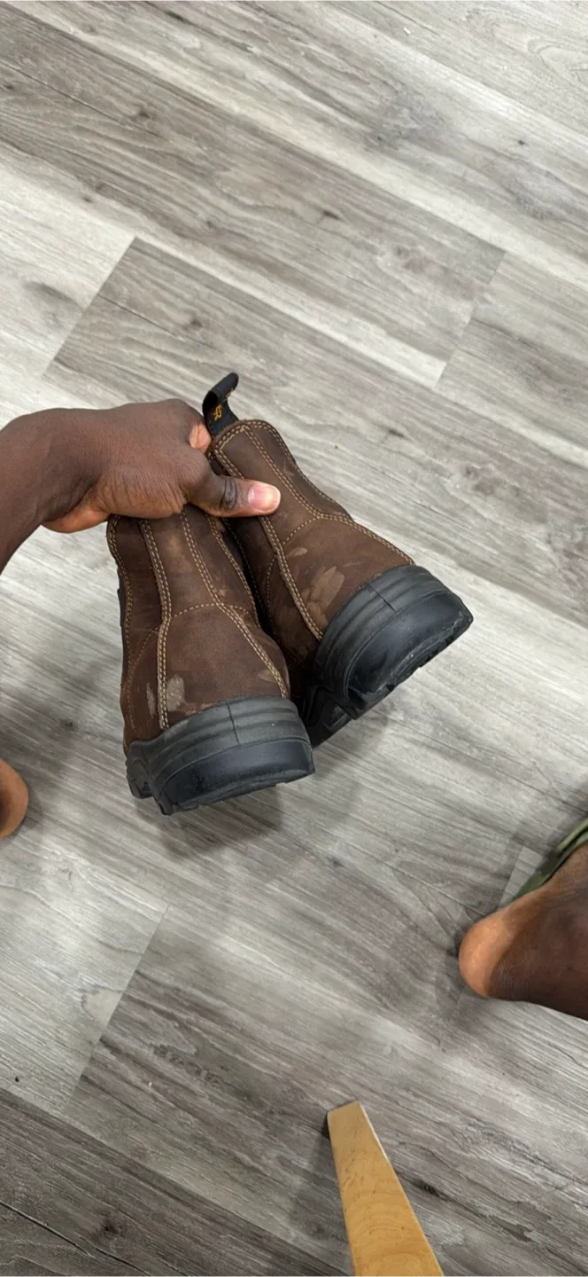 Tiger Safety Brown Leather Boots, Size 10 image indicator(4)